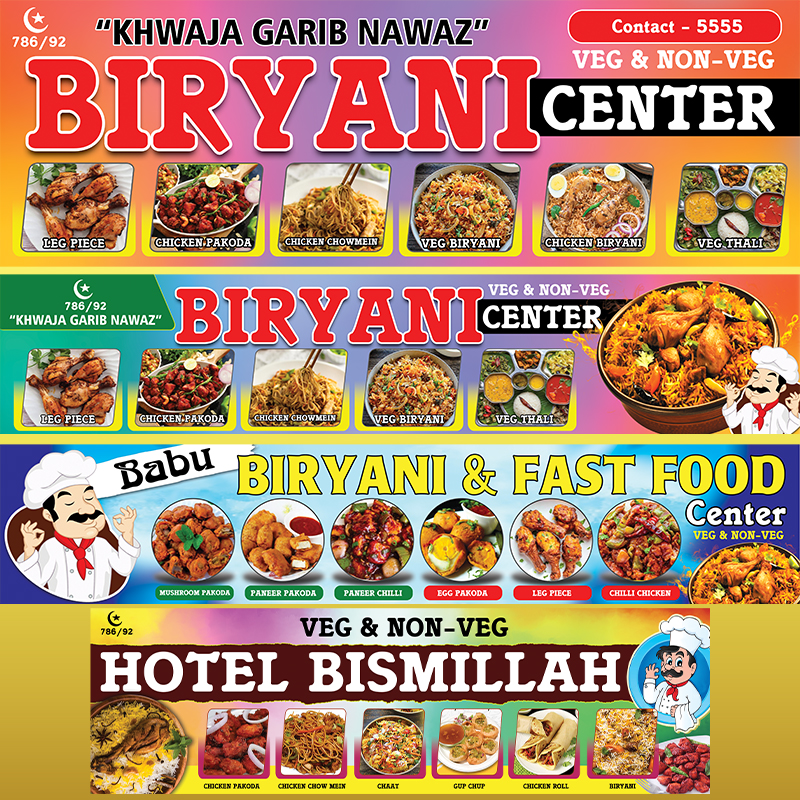 Hotel and Fast food Banner