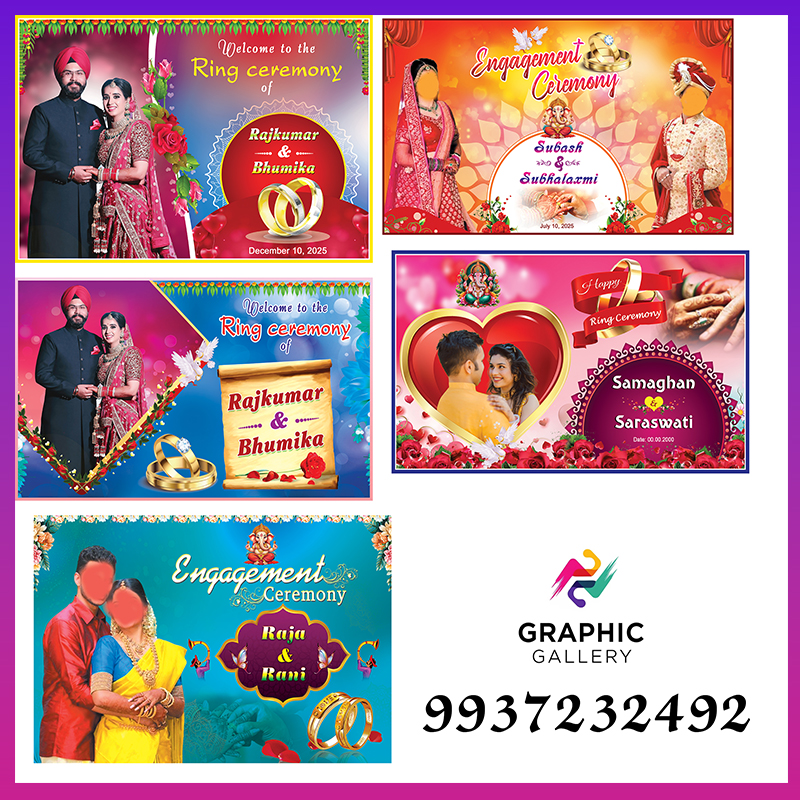 Ring ceremony banner